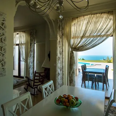 Private First Line With Sea View In Blacksearama Golf וילה