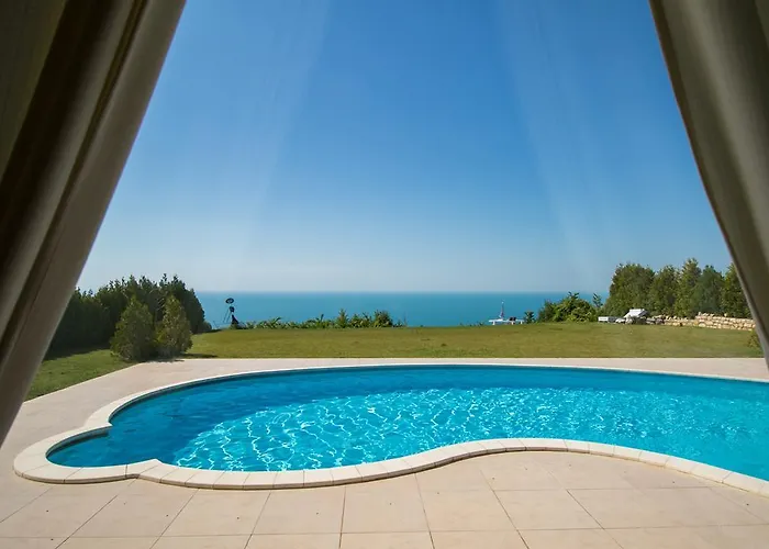 Private First Line With Sea View In Blacksearama Golf Villa